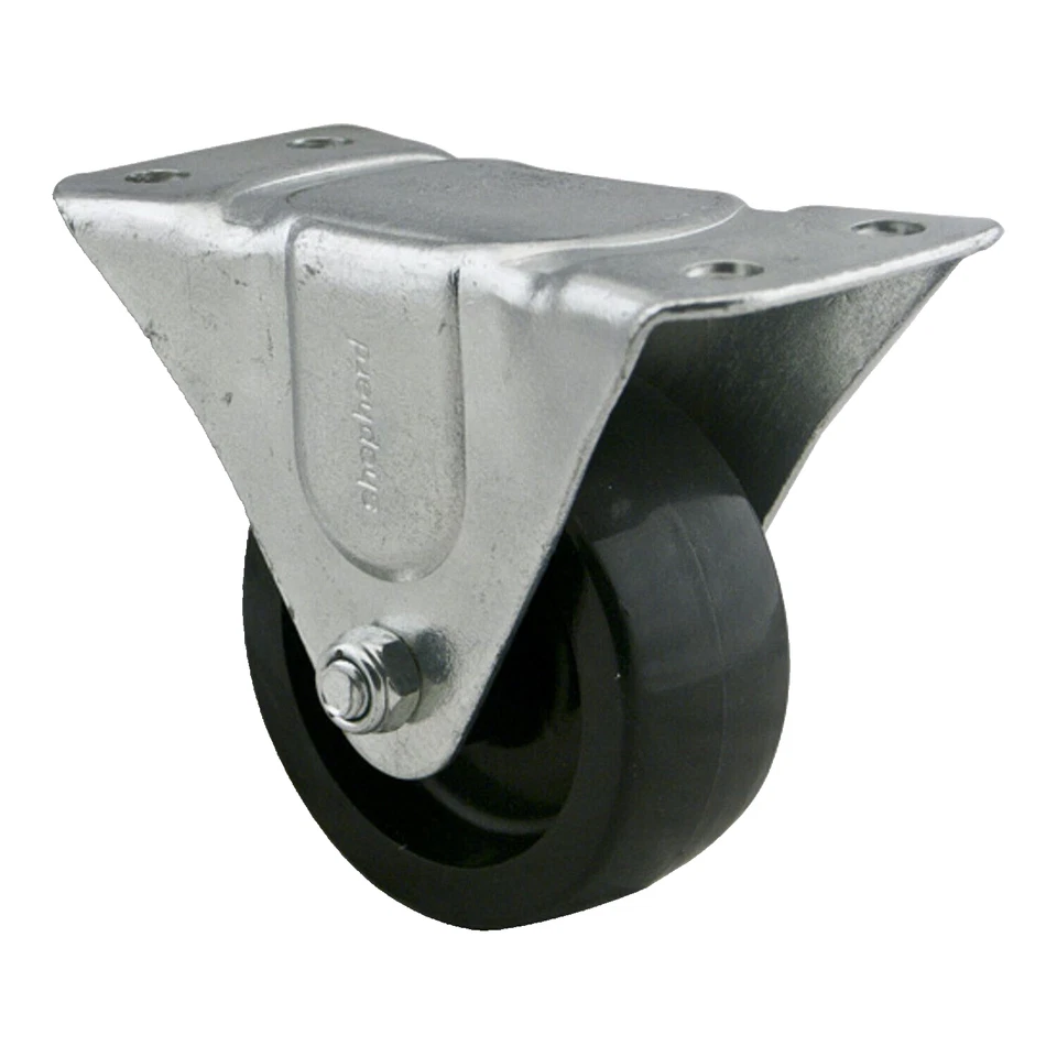 CSH CASTER RIGID WHEEL Polypropylene Zinc 3" Rigid Caster 210 lb Rating (Sold Each)
