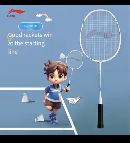 Li Ning Badminton Racket Set of 2 for Kids Adult with Bag - Picture 2 of 14