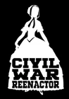 Civil War Southern Belle Reenactor CW28 Sticker