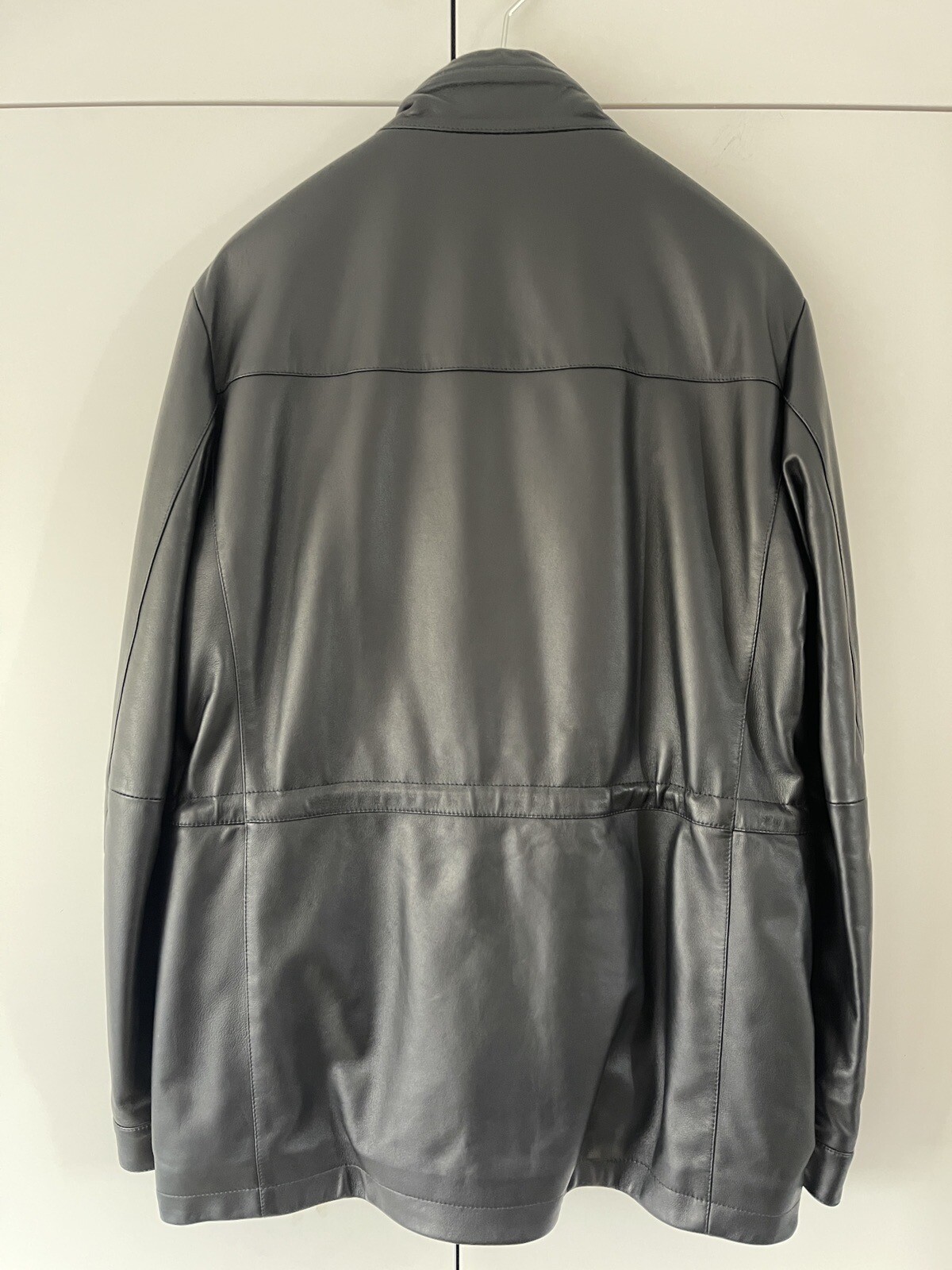 CANALI   leather Bomber Jacket made In  Italy  EU48/UK38 RRP £2250 image 3