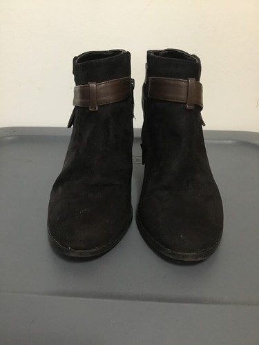 F\u0026F Women's Ankle Boots Black With Side 