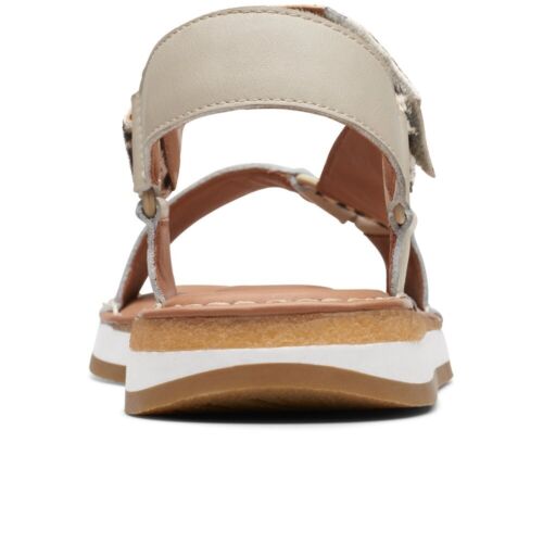 Sandalias Clarks nuevas en caja para dama CRAFTSUN SPORT cuero blanco roto Reino Unido 8/42 PVP £80 - Imagen 5 de 6