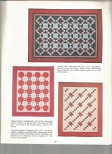 Small Quilt Patterns Jacobs Ladder Melon Patch Rising Star Turkey Tracks H65