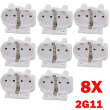 8Pcs 2G11 AC 500V 2A For H Light Socket Base Fluorescent PL Tube Lamp Holder US