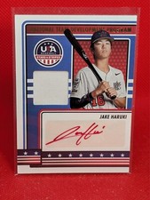 Jake Haruki 2023 USA Baseball Stars & Stripes AUTO JERSEY #NTDP-JH