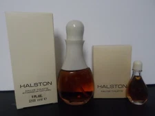Vintage Halston Women EDT Spray 1 oz/ 28 ml  + EDT Mini 4 ml New Made In UK