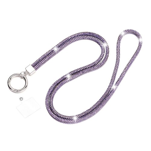Rhinestone Phone Lanyard Hanging Cord Chain Straps Crystal Anti-lost Rope - Photo 24 sur 26