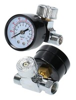 "Mini Druckluft Regler Mit Manometer 1/4\" | Druckminderer Druckregler Anzeigen Ei"