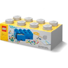 LEGO Storage Products: 40061740 8-Stud Brick Drawer Medium Stone Grey NEW