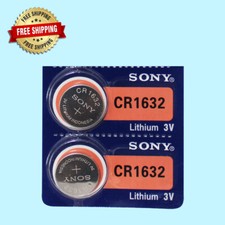 Sony CR1632 Lithium 3V Watch Battery Exp 10/2032  2Pc