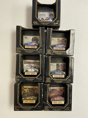 Lot of 7 Racing Champions Limited Edition 1993-94 Diecast 1/64 Autographed