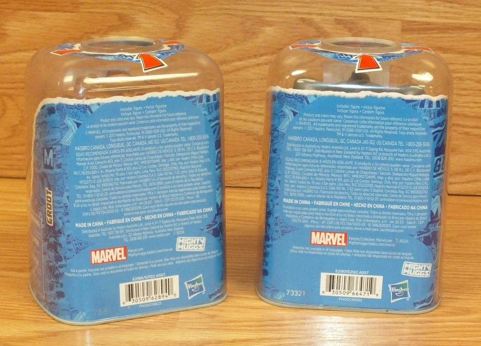 Lote de 2 figuras coleccionables Hasbro Marvel Muggs Groot & Rocket Racoon **LEER** Foto 2 de 4