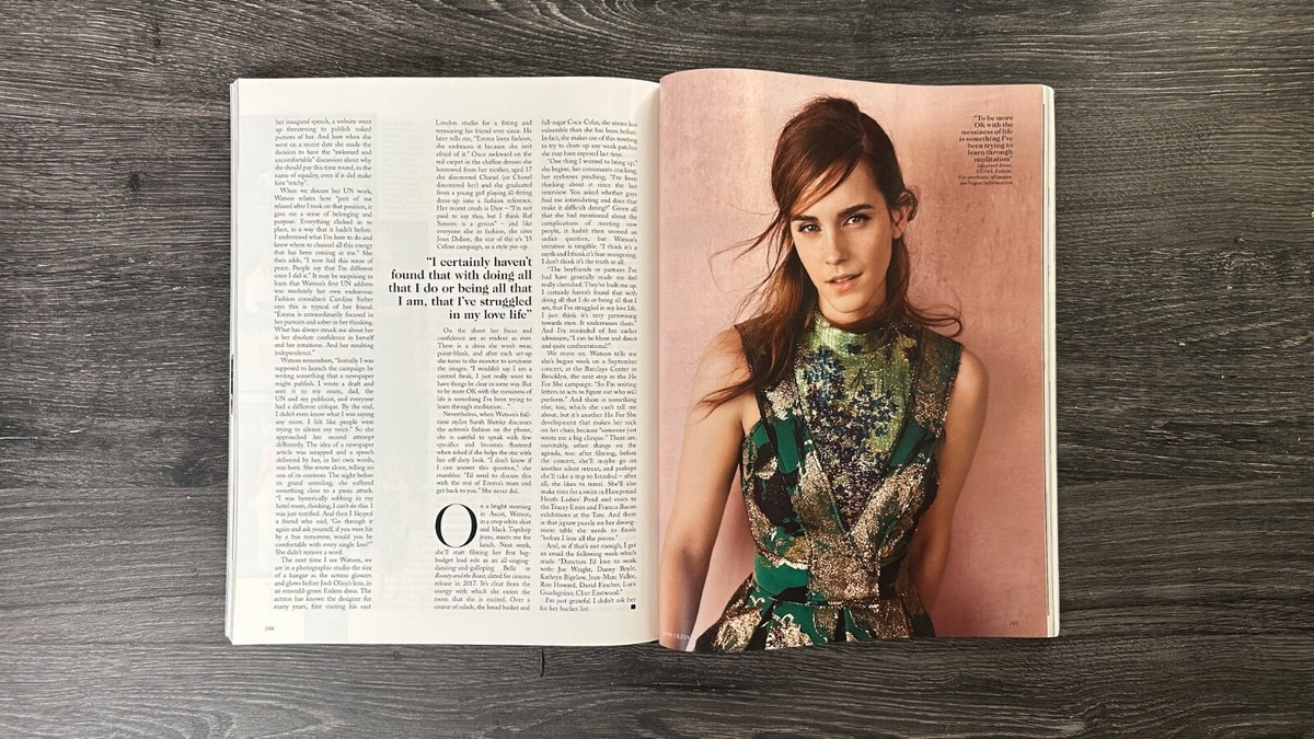 VOGUE UK SEPTEMBER 2015 | Emma Watson - Voice of a Generation | eBay