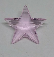 Swarovski Crystal Rosaline 28mm Star 8815 Pendant/ Suncatcher; Logo Etched