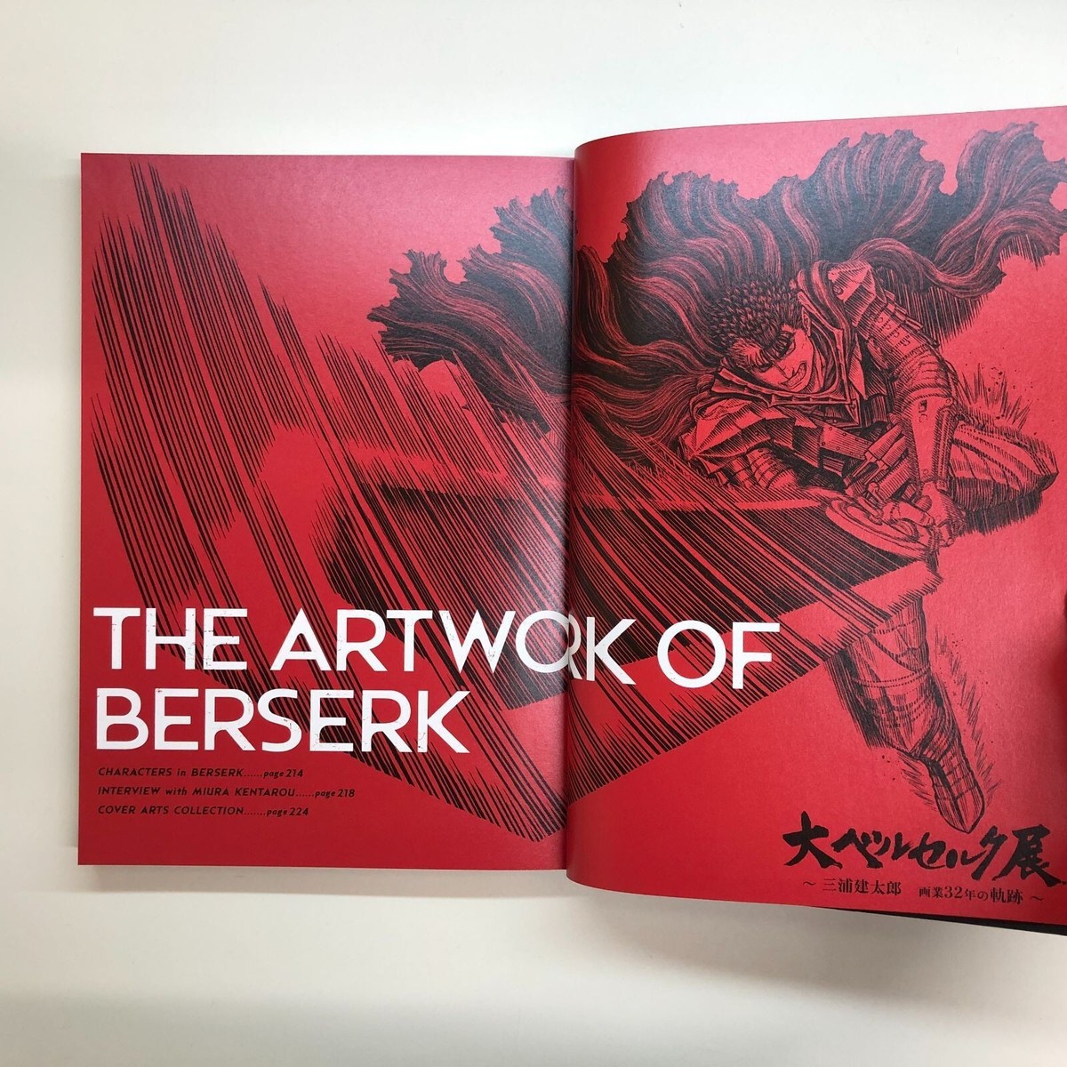 大 ベルセルク 展 THE ARTWORK OF BERSERK アートブック THE ARTWORK