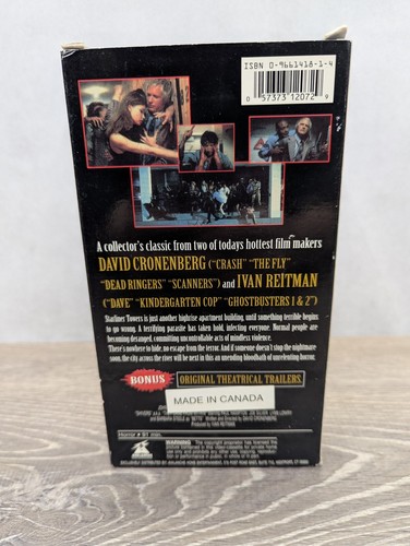 Shivers (VHS, 1998, Collectors Edition) Cronenberg Directors Cut - Tested - Picture 3 of 5