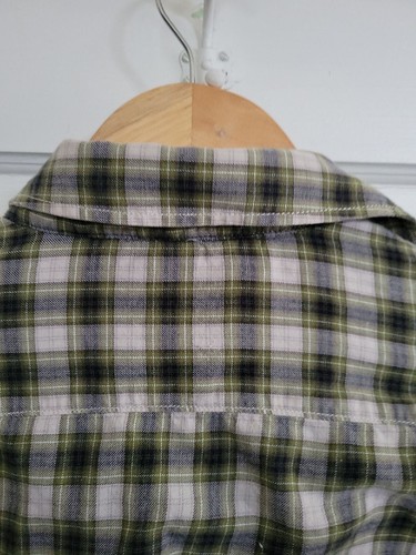 Old Navy Green Long Sleeve Flannel Lined Button Down Size Small - Picture 5 of 5