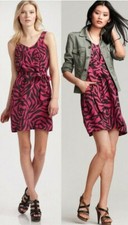 Marc Jacobs 10th Anniversary Limited Edition Electric Fuchsia Print Silk Dress S