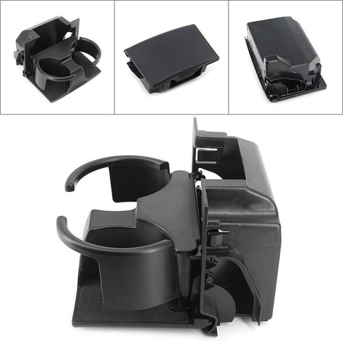 Gray Rear Center Console Cup Holder For Nissan Frontier / Xterra – Folding 2-Cup Insert