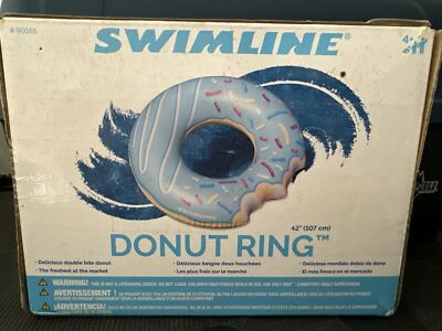 Swimline Blue Donut Ring Pool Float 42''