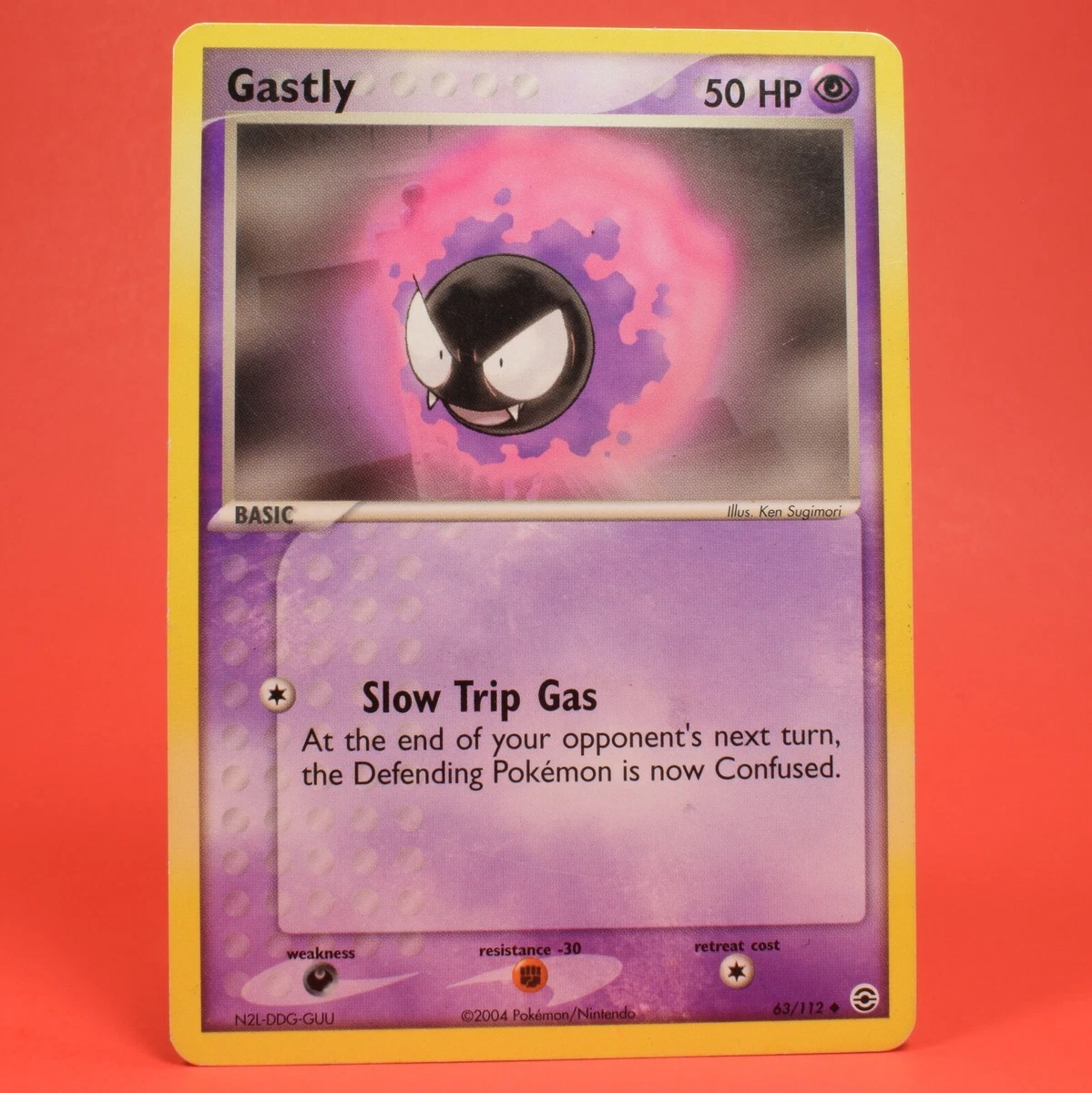 Carta de Jogo: Gastly (Pokémon TCG(Fire Red-Leaf Green Set) Col