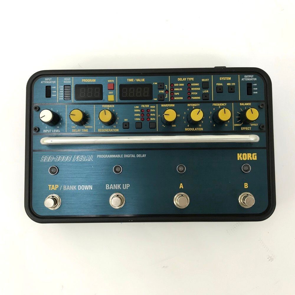 Korg SDD-3000 Pedal Programmable Digital Delay Used Tested Korg SDD-3000 Pedal Programmable Digital Delay Used Tested