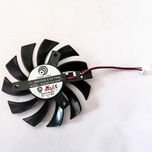 For Power Logic PLD08010S12HH DC12V 0.35A 7410 2Wire Graphics Cooling Fan