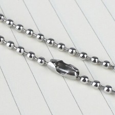22" Stainless Steel Bead Ball Necklace 22 Inch 2mm Jewelry Unisex Chain