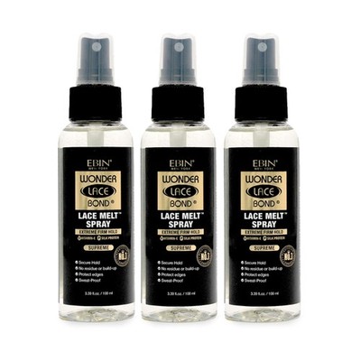3 Pack Wonder Lace Bond Melting Spray HAIR STYLING AGENT All Day Hold