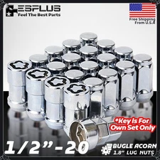 20x Ford Wheel Lock 1/2-20 Chrome Fit 5-Lug F100/F150/Edge/Explorer/Flex etc