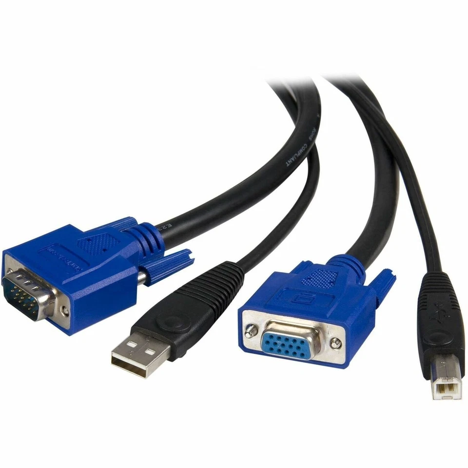 StarTech 15 ft 2-in-1 Universal USB KVM Cable (SVUSB2N1_15) - Image 2 of 4