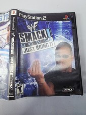 WWF WWE Smackdown Just Bring It Sony PS2 Blockbuster CASE ONLY No Manual
