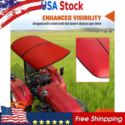 #ad #ad Sun Shield Tuff Top Tractor Canopy For 2quot; x 2quot; or 2quot; x 3quot; ROPS Red NEW Sun 1pcs $189.99
