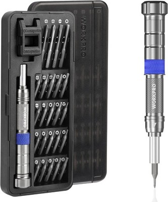 WORKPRO 26-in-1 Präzisions-Schraubendreher-Set mit Verlängerungsschaft | Magnetisch Tiny