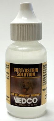 Vedco Cort/Astrin Solution 1 oz   Anti-Itch Skin Relief for Dogs & Cats