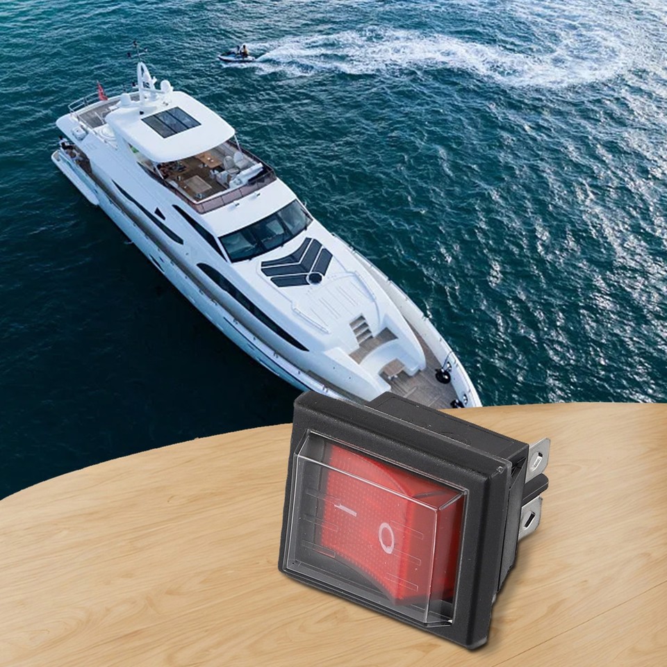 Power ON/OFF Device Rocker Switch Power Button 37*30*33mm Switch With ...