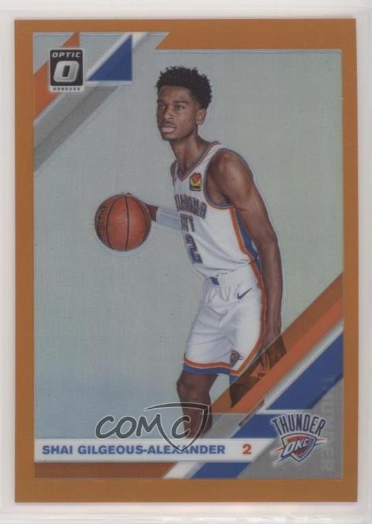 2019 Panini Donruss Optic Orange Prizm 45/199 Shai Gilgeous-Alexander #113 s3g