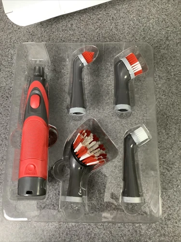 Rubbermaid Power Scrubber w/ 4 oscilation Heads - Battery Powered - 5 Piece M39A - Picture 3 of 3