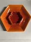 Vintage MCM Haeger 1066 Ashtray glaze Finish, ORANGE RARE COLOR, USA