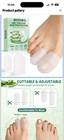 TASZOOS Clear Silicone Gel Toe Caps Adjustable Reusable Friction Relief — photo 2