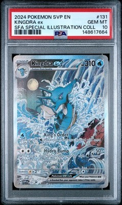 2024 POKEMON SVP EN-SV BLACK STAR PROMO #131 KINGDRA EX PSA 10 | eBay