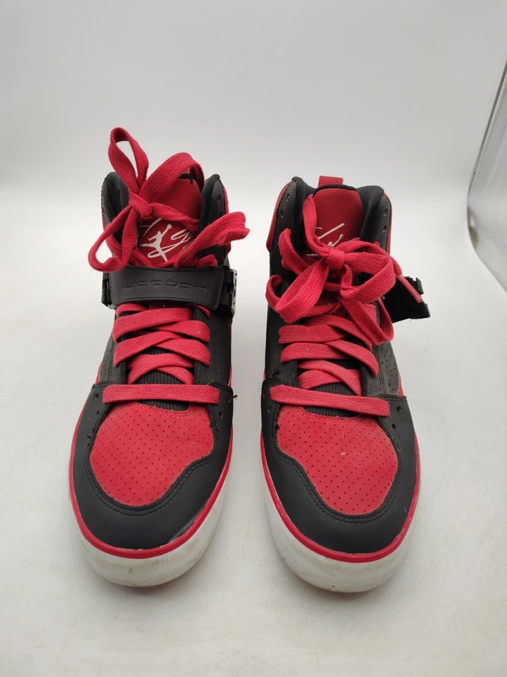 Nike-Air Jordan Flight 45 V Bred-2014-Zapatos-Hombre Talla 9.5-683366-021-BONITO*LEER** Foto 3 de 4