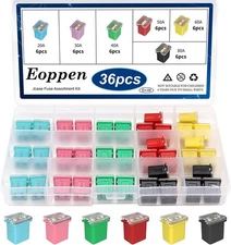 36Pcs Jcase Fuse Car Fuses Assortment Kit Automotive Tall/Standard and Low...