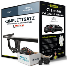 Anhängerkupplung starr für CITROEN C4 Grand Picasso +E-Satz PKW EC 94/20