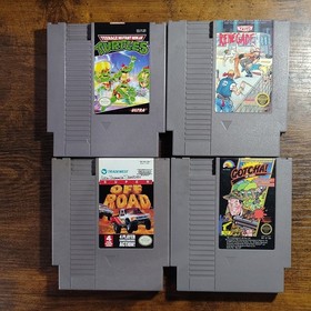 Nintendo NES Lot of 8 Games: TMNT, Renegade, Super Off Road + More (AUTHENTIC)