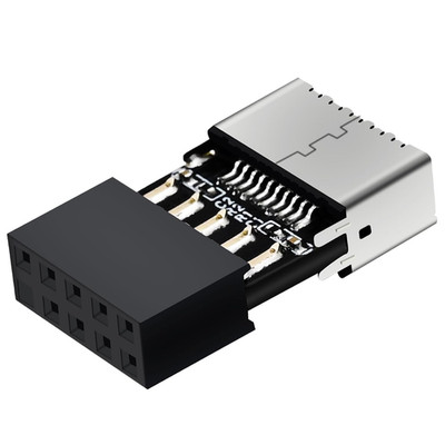 USB 2.0 to USB 3.2 Gen 1 Header Adapter for Mainboard with Type E Key-A Female F