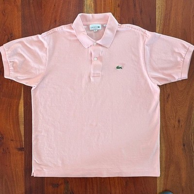 NWOT Lacoste Classic Chine L.12.12 Polo Shirt in Cherry Tree Pink Mens XL - FR 6