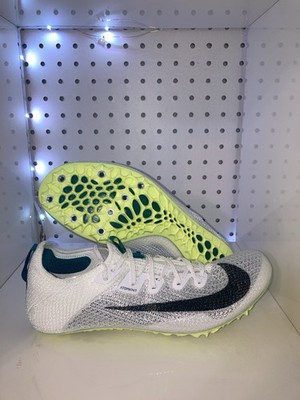Nike Air Zoom Superfly Elite 2 Track Spikes Mens 7.5 Womens 9 White Turquoise