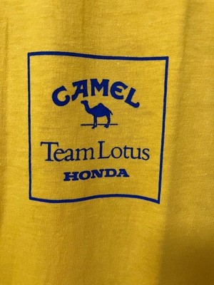 Rare Vintage Camel Team Lotus Honda F1 Grand Prix Racing Team T