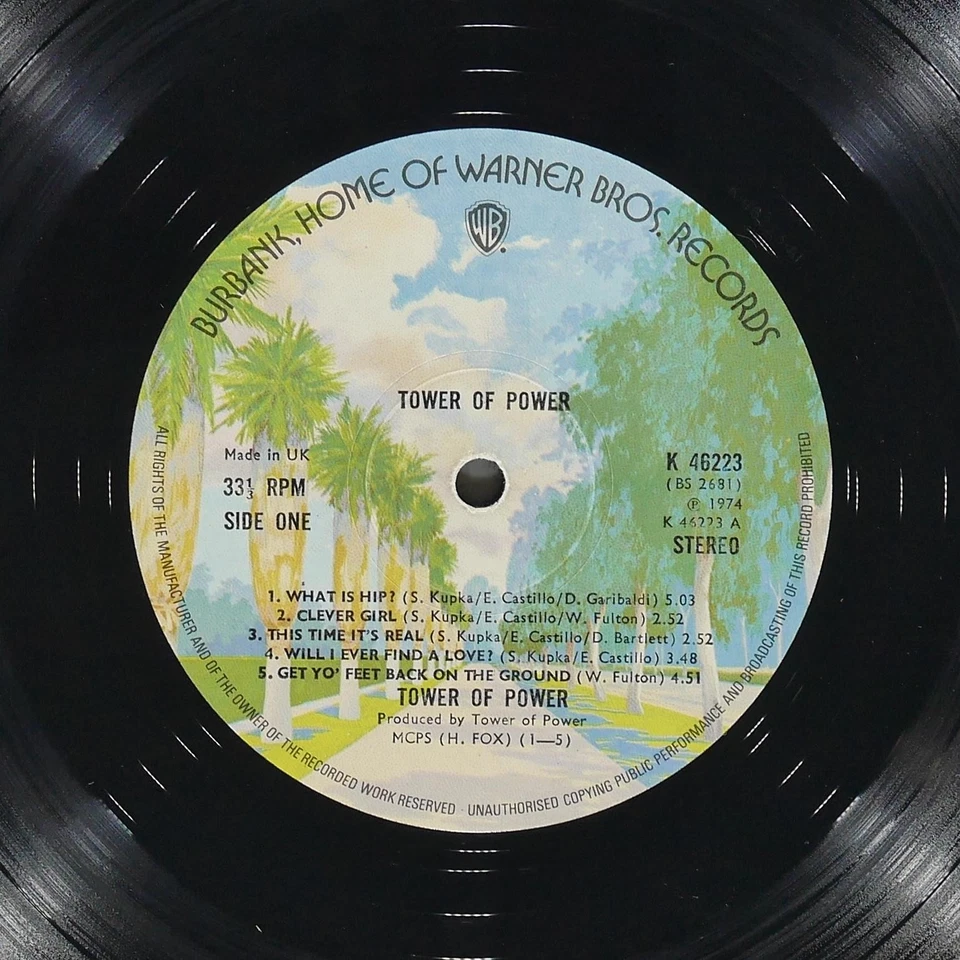 TOWER OF POWER Tower Of Power WARNER BROS K 46223 VG 1973 Jazz-Funk LP Soul - Image 3 of 4